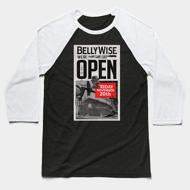 Bellywish resto Baseball T-Shirt by BellyWise